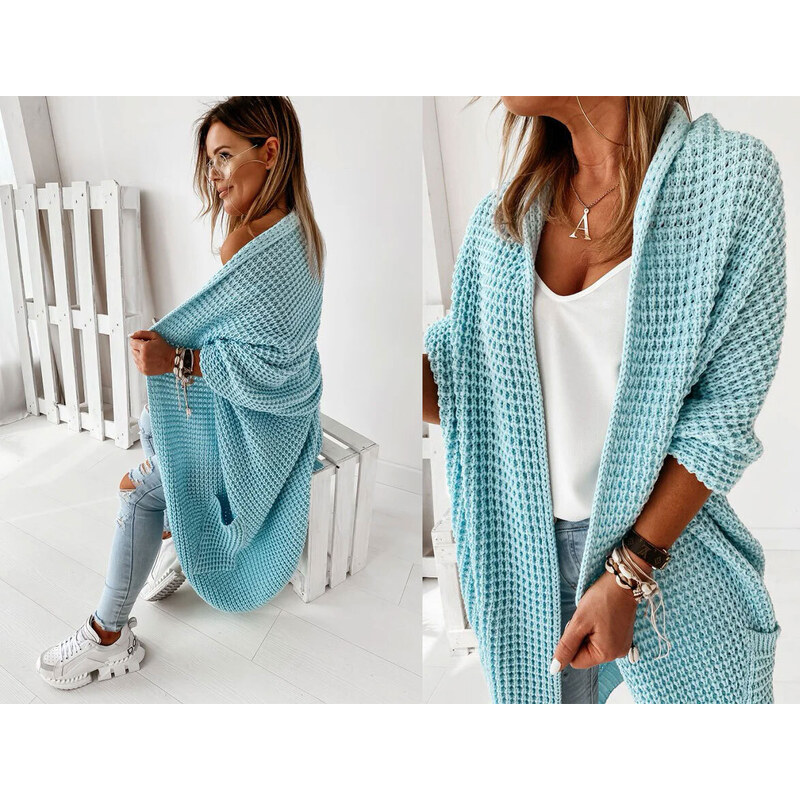 Fashionweek Luxusní přehozka stylový pletený cardigan KIKIK9
