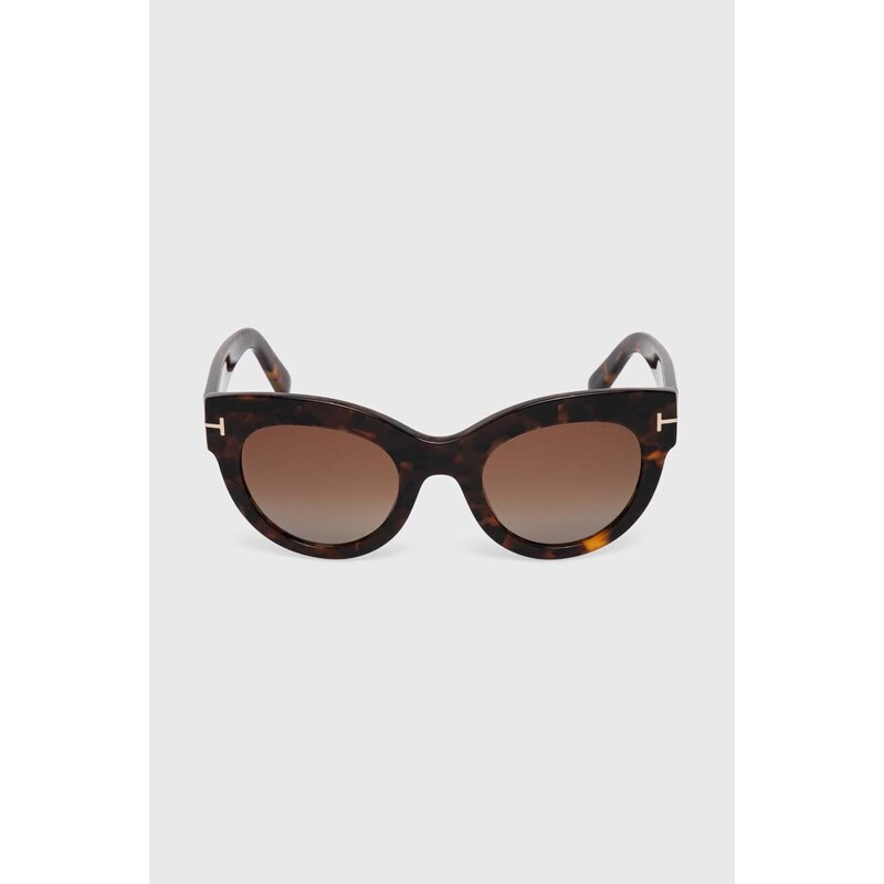 Sluneční brýle Tom Ford dámské, hnědá barva, FT1063_5152T