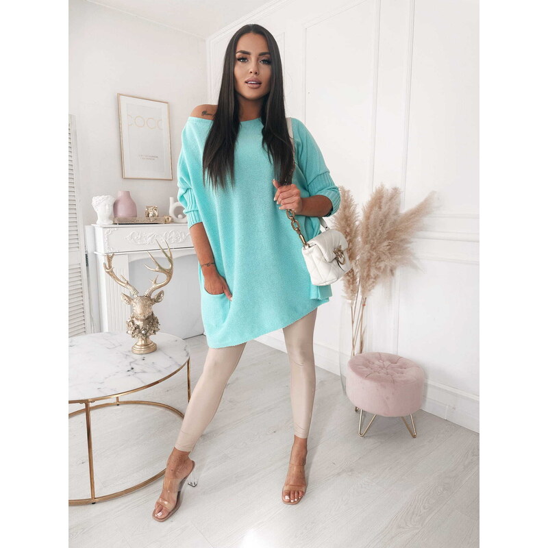 Fashionweek Luxusní svetr dámský oversize PRO MOLETKY NB7689
