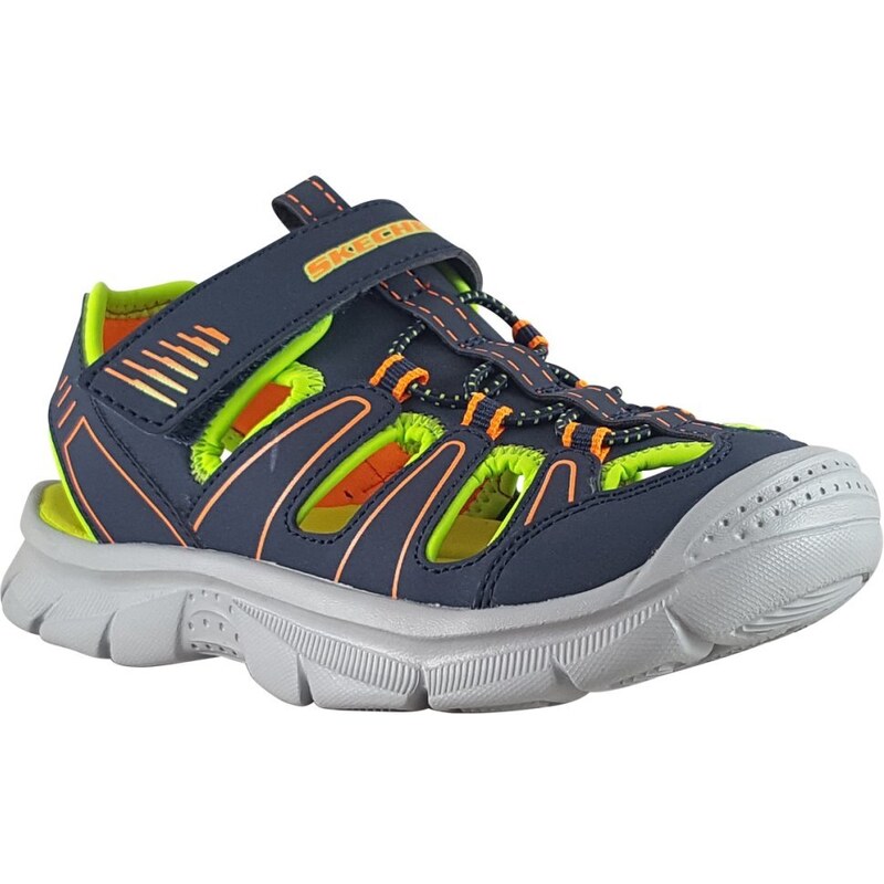 Dětské sandálky Skechers RELIX - VALDER 406520L/NVLM navy lime 91439367