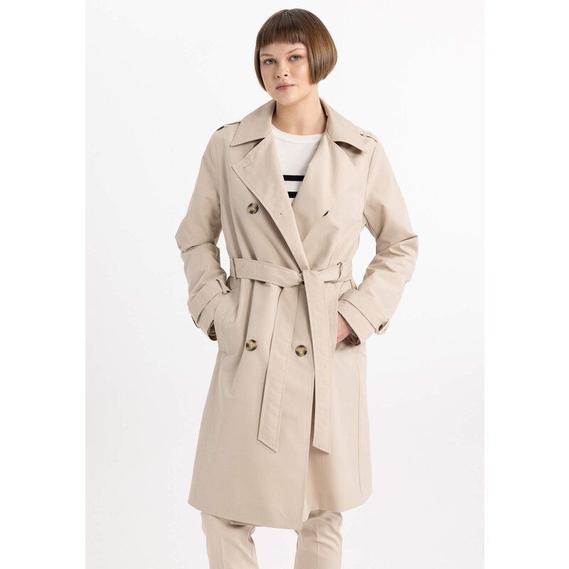 DEFACTO Waterproof Regular Fit Trenchcoat