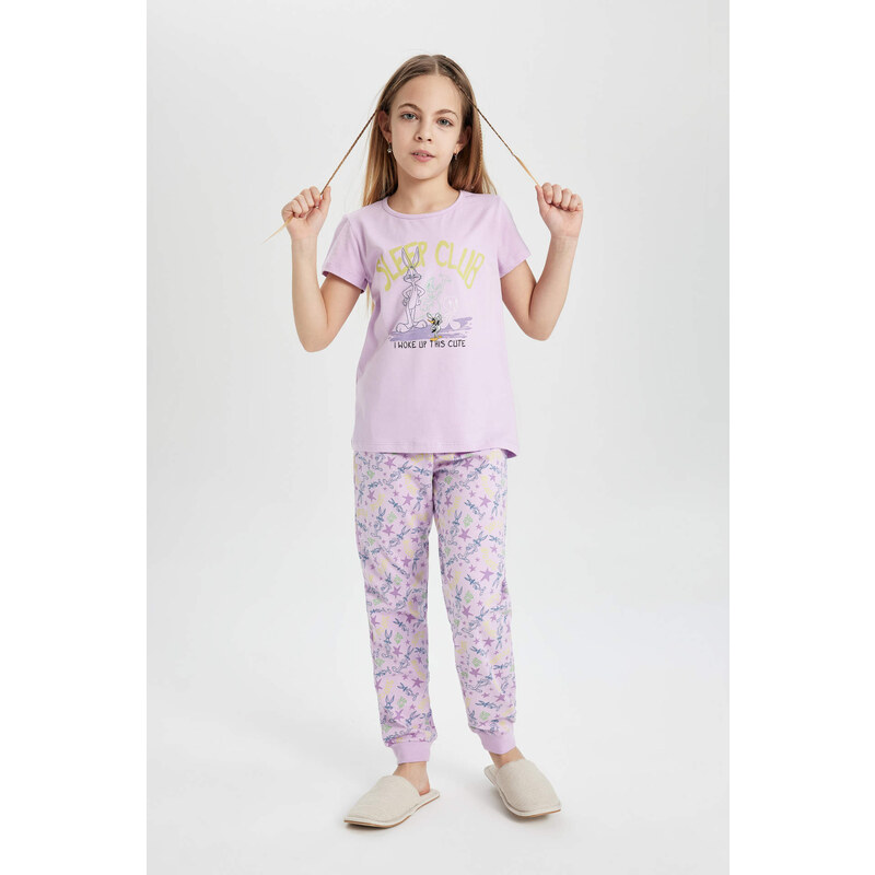 DEFACTO Girl Looney Tunes 2 Piece Pajama Set