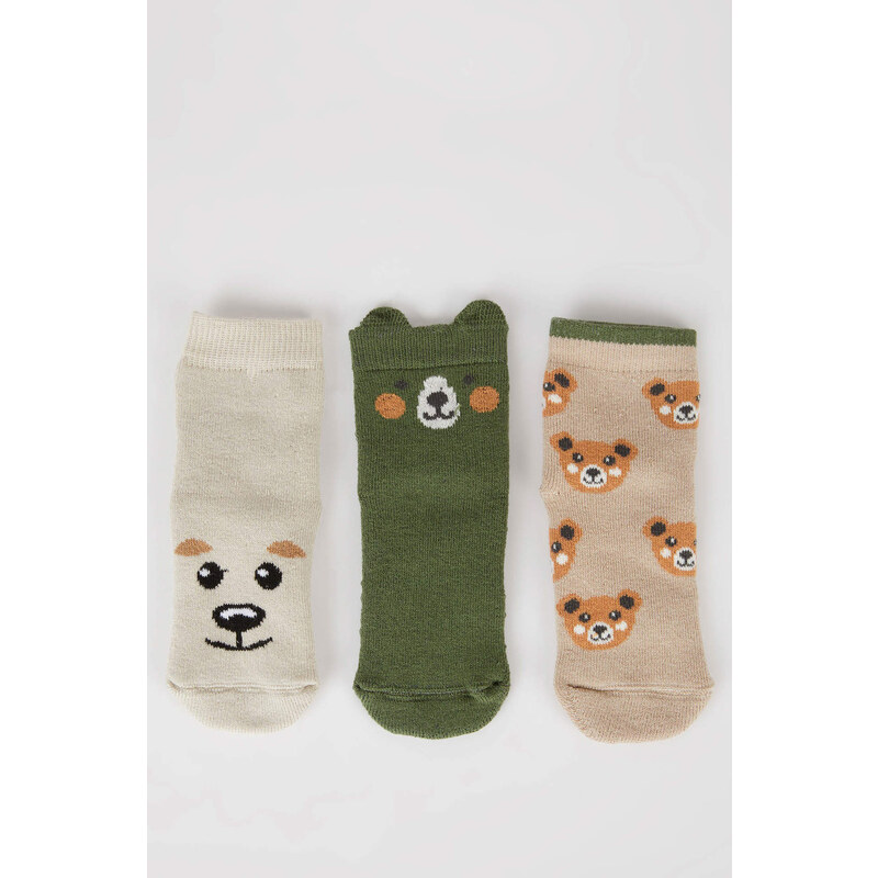 DEFACTO Baby Boy Anti-Slip Sole Cotton Long Socks