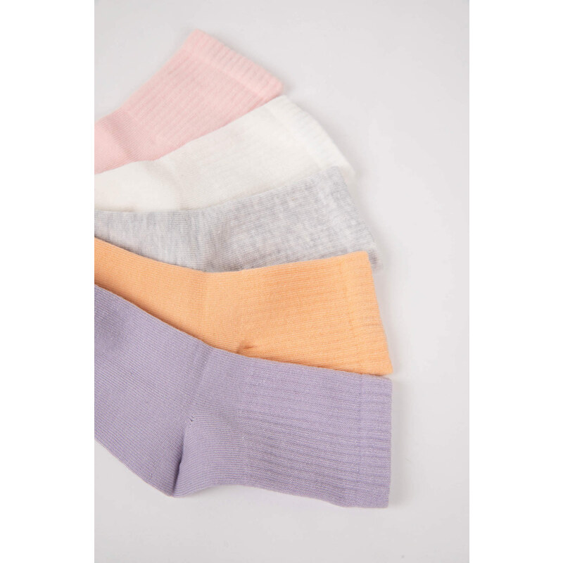 DEFACTO Girl 5 Piece Cotton Long Socks