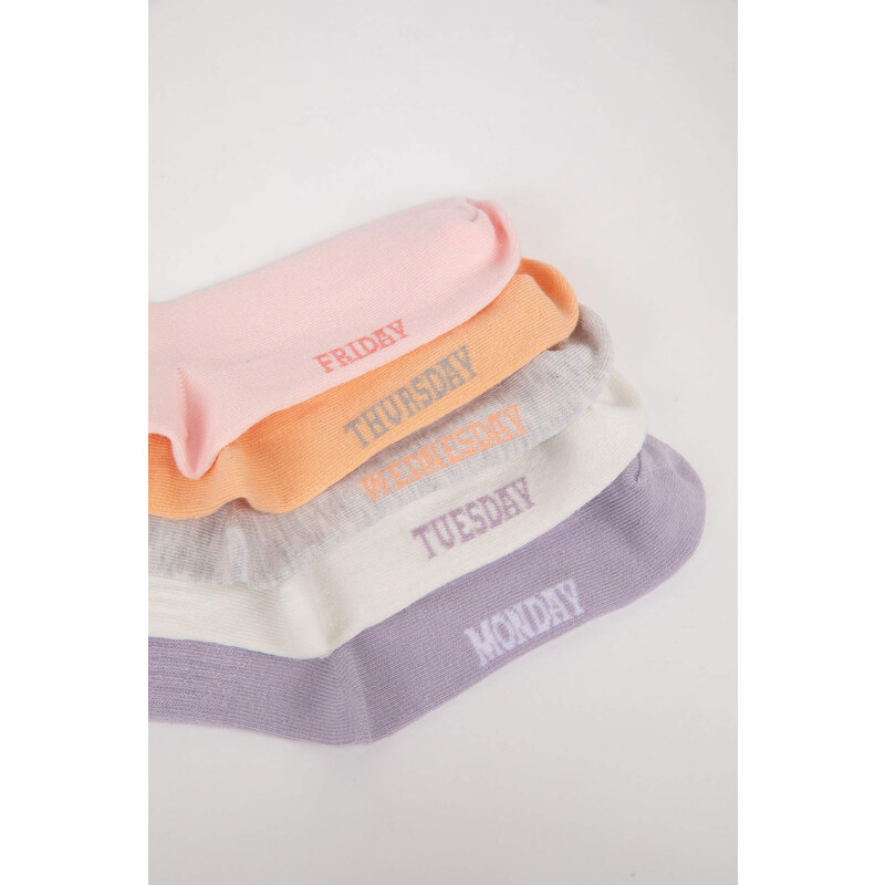 DEFACTO Girl 5 Piece Cotton Long Socks