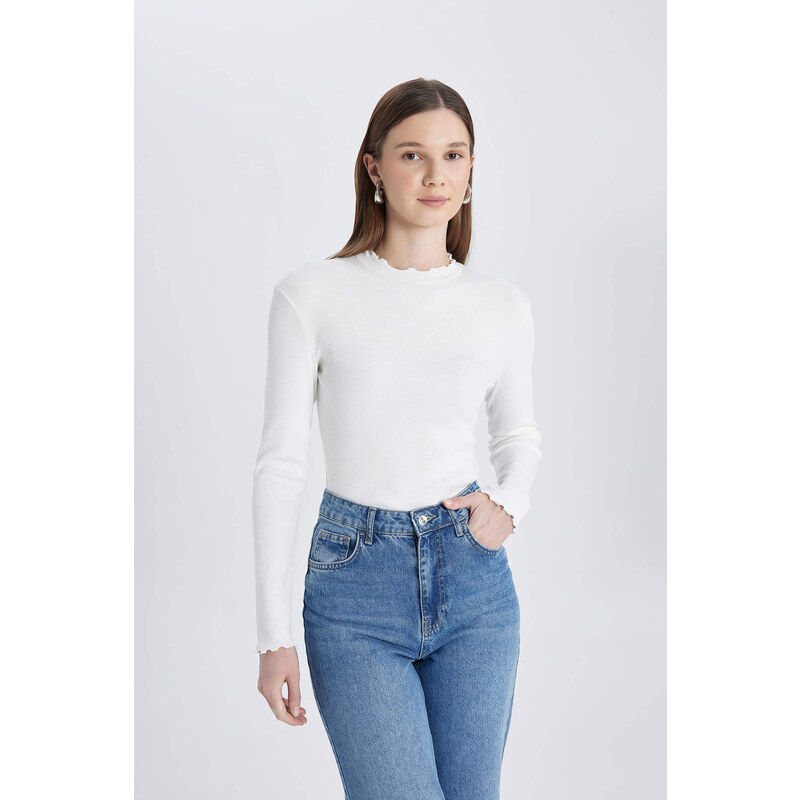 DEFACTO Half Turtleneck Long Sleeve T-Shirt Tunic