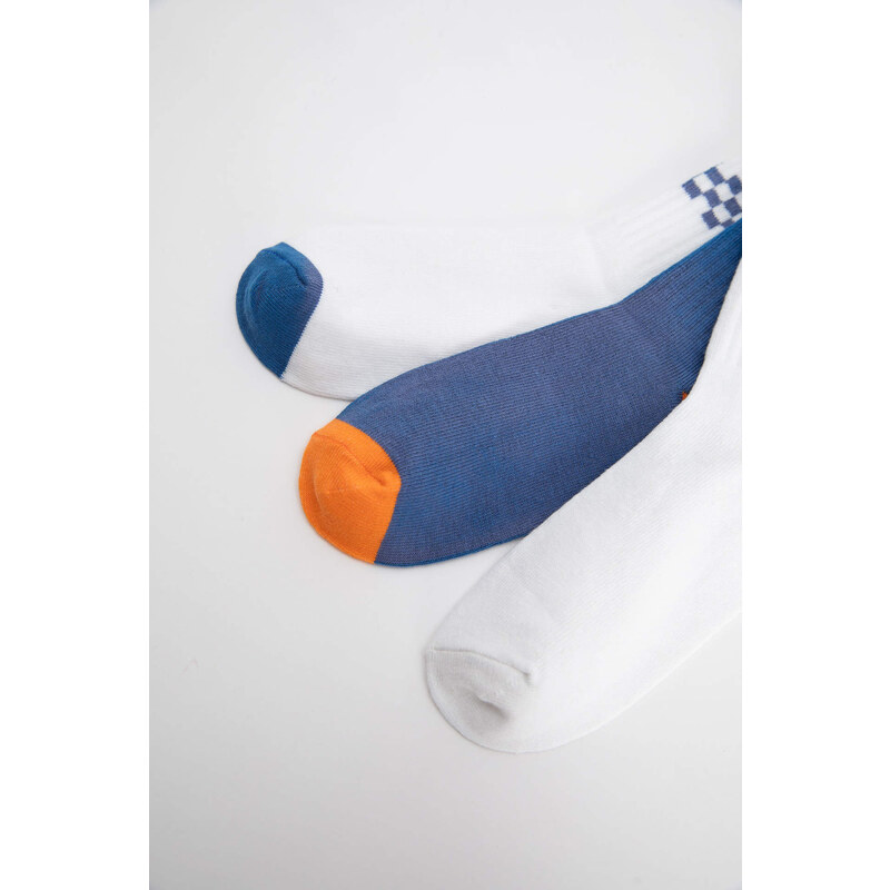 DEFACTO Boy Printed 3 Piece Cotton Long Socks