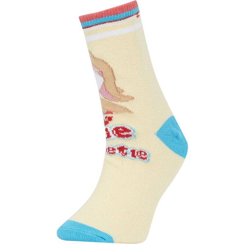 DEFACTO Girls' Looney Tunes Licensed Cotton 2-piece Long Socks