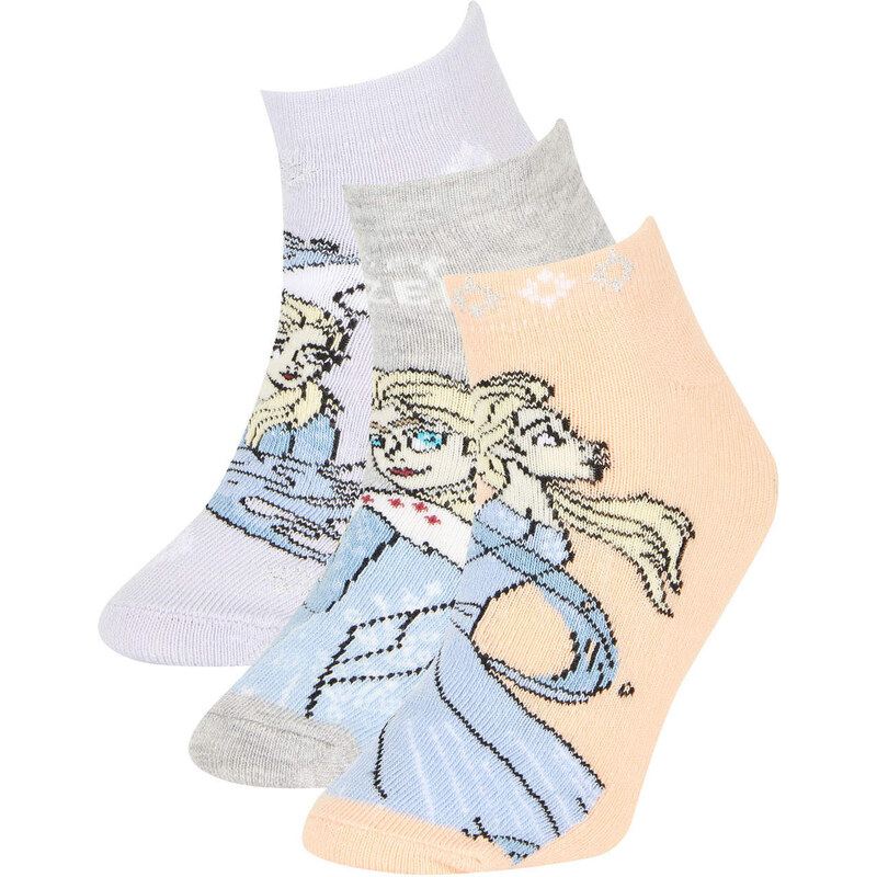 DEFACTO Girl Frozen Licensed 3 piece Short Socks