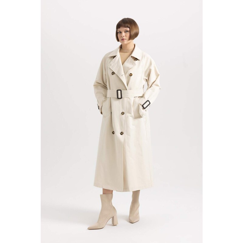 DEFACTO Waterproof Regular Fit Trench Coat