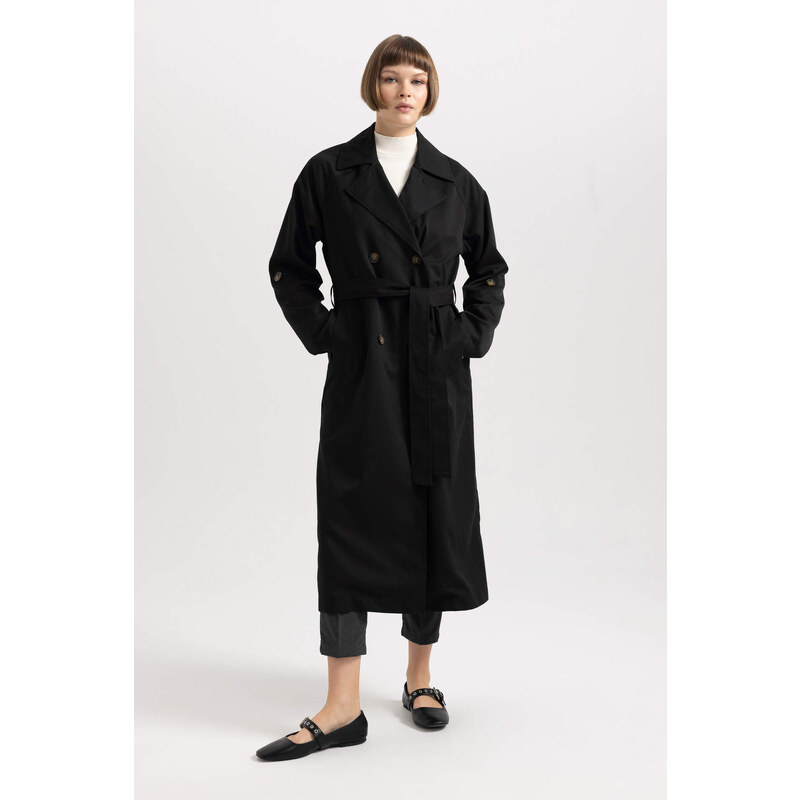 DEFACTO Waterproof Relax Fit Trench Coat