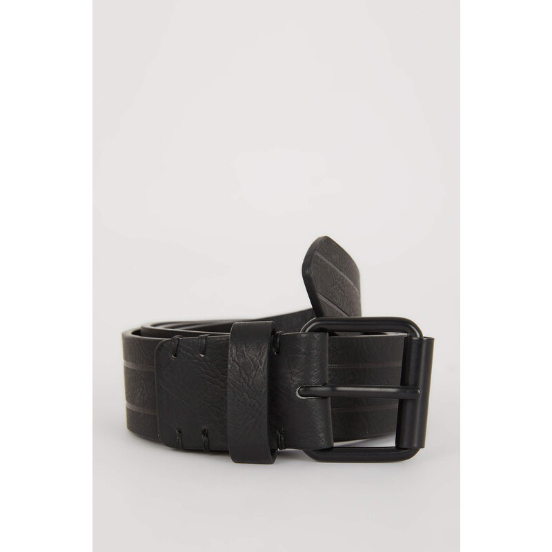 DEFACTO Man Square Clasp Faux Leather Classic Belt