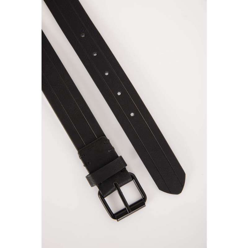 DEFACTO Man Square Clasp Faux Leather Classic Belt