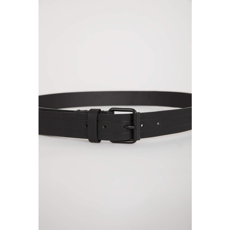 DEFACTO Man Square Clasp Faux Leather Classic Belt