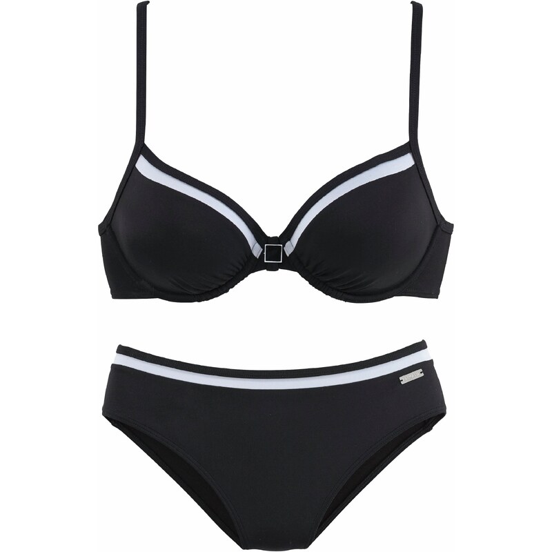 LASCANA Bikiny černá / bílá 32813527