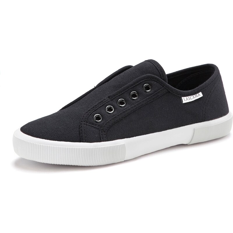 LASCANA Slip on boty černá 94424912