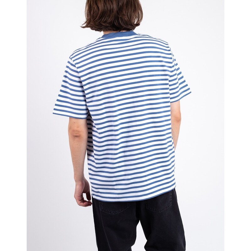 Carhartt WIP S/S Seidler Pocket T-Shirt Seidler Stripe, Sorrent