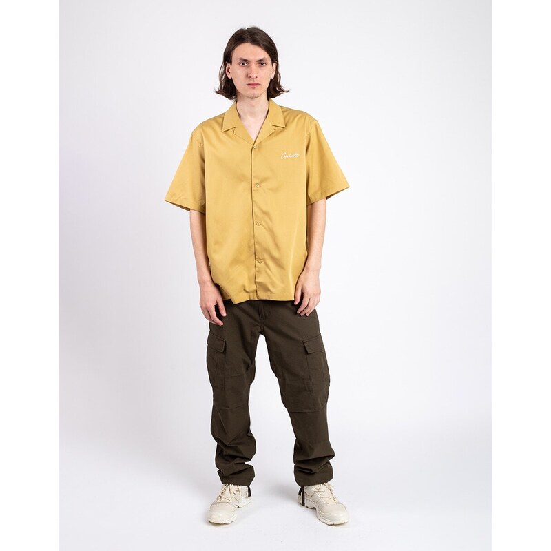 Carhartt WIP S/S Delray Shirt Bourbon/Wax