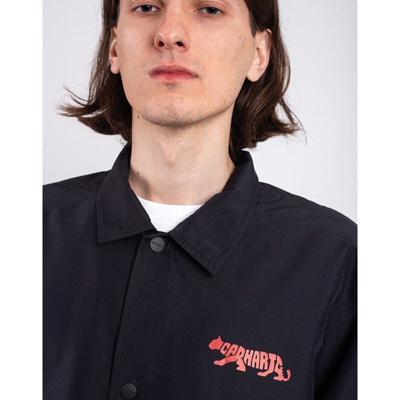 Carhartt WIP Rocky Coach Jacket Black/Samba/White