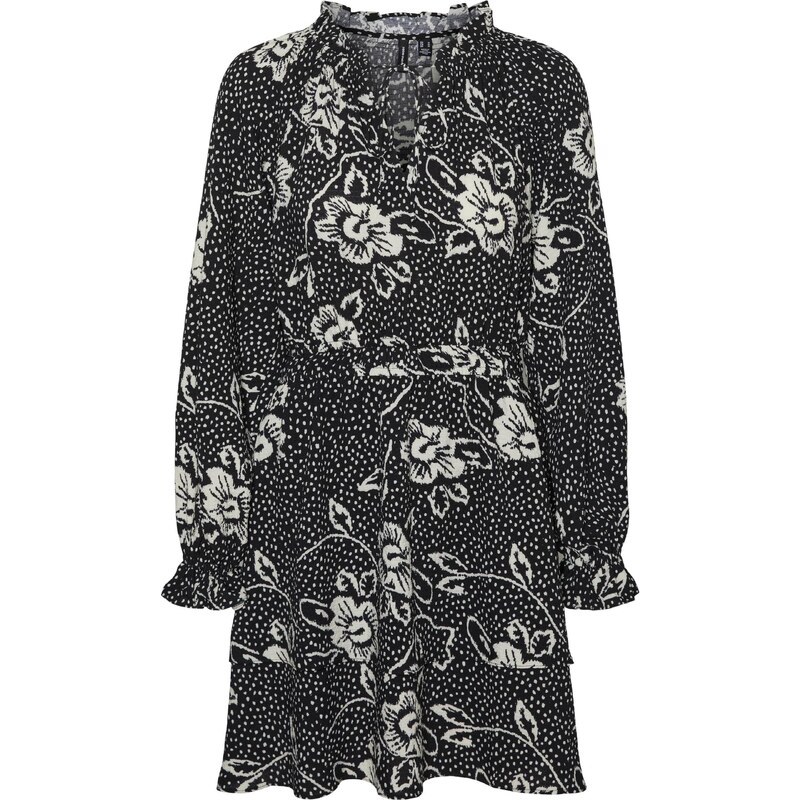 VERO MODA Šaty TILDA černá / bílá