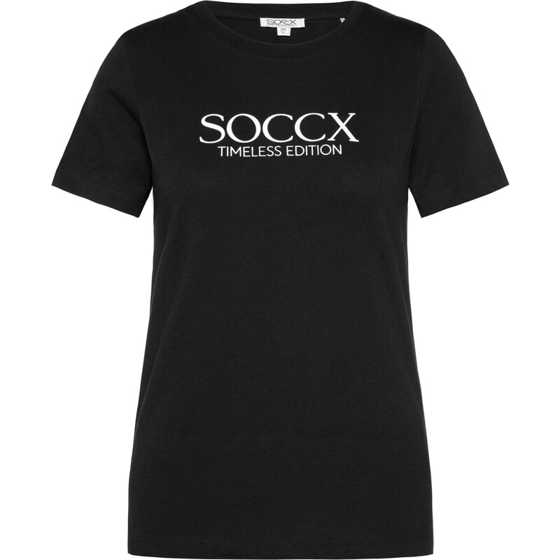 Soccx Tričko černá / bílá
