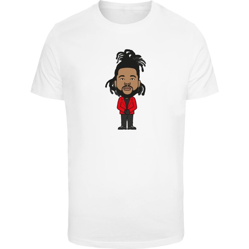 Mister Tee Tričko Toronto světle hnědá / ohnivá červená / černá