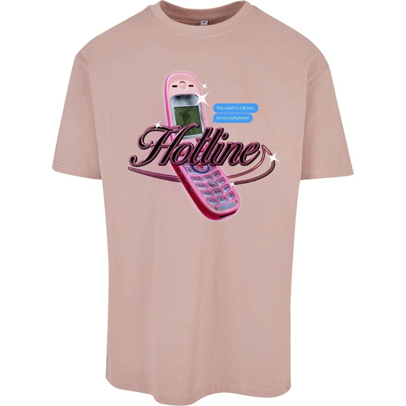 MT Upscale Tričko Hotline tělová / modrá / šedá / pink