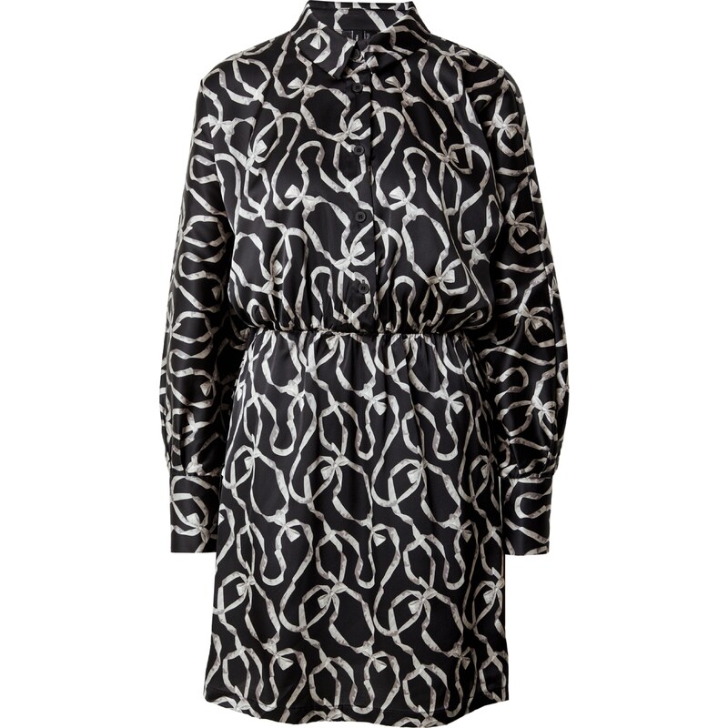 VERO MODA Košilové šaty Malle béžová / krémová / černá