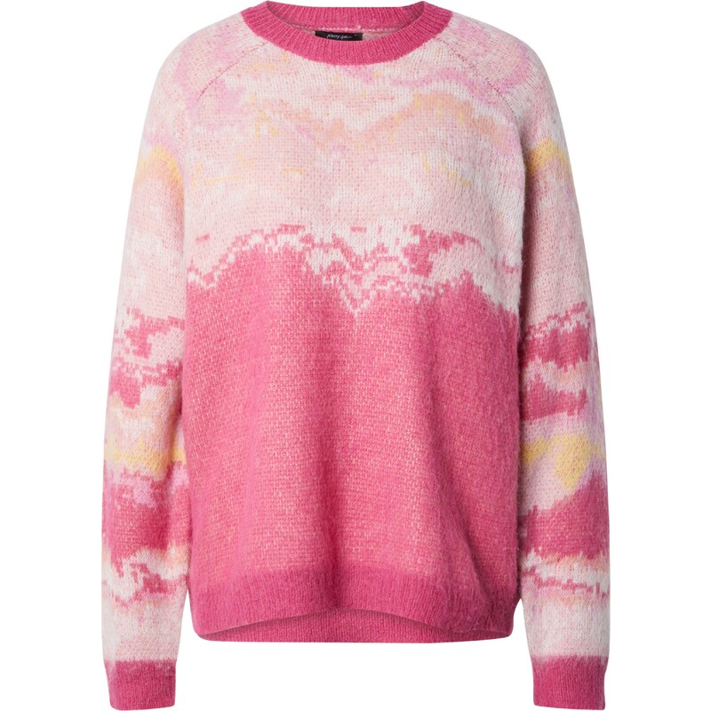 Nasty Gal Svetr béžová / pink / růže / růžový melír