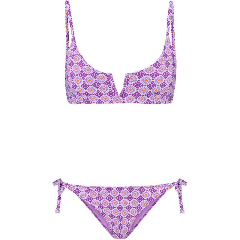 Shiwi Bikiny Leah Scoop fialová / šeříková / oranžová / bílá 97958814