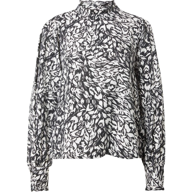 VERO MODA Halenka DEBBY černá / bílá