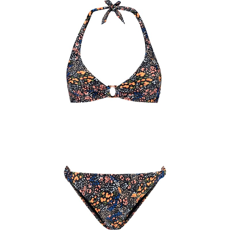 Shiwi Bikiny Caro modrá / zelená / jasně oranžová / černá