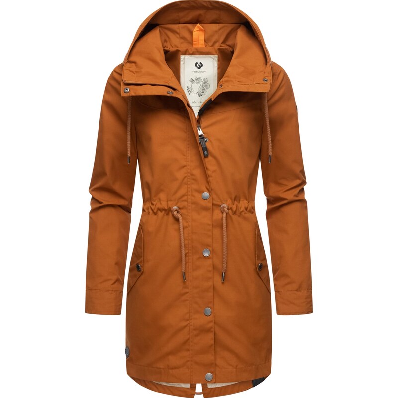 Ragwear Přechodová parka 'Canny' kaštanově hnědá