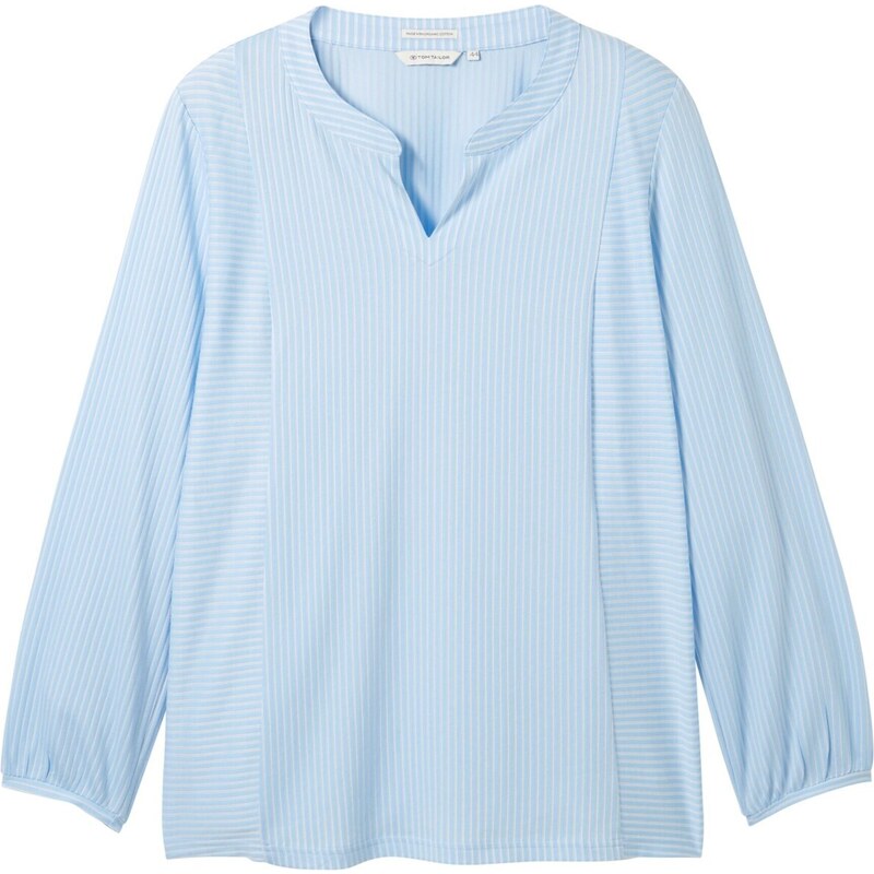 Tom Tailor Women + Halenka světlemodrá / offwhite 94076397