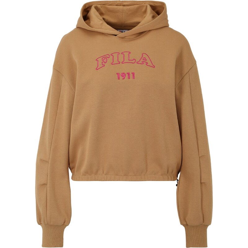 FILA Mikina TOYONAKA světle hnědá / červená