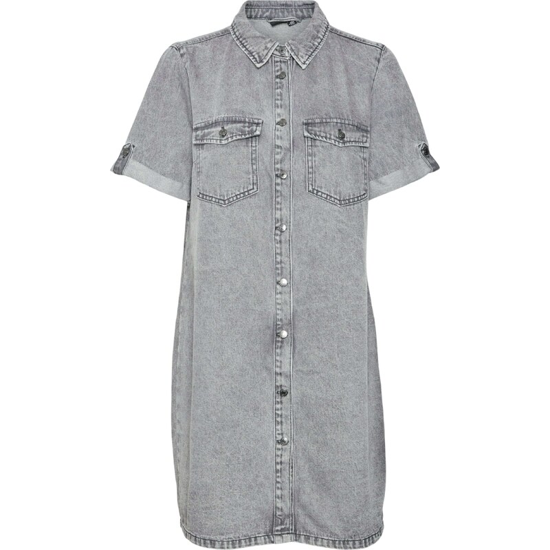 VERO MODA Košilové šaty Jennie šedá džínová 92352728