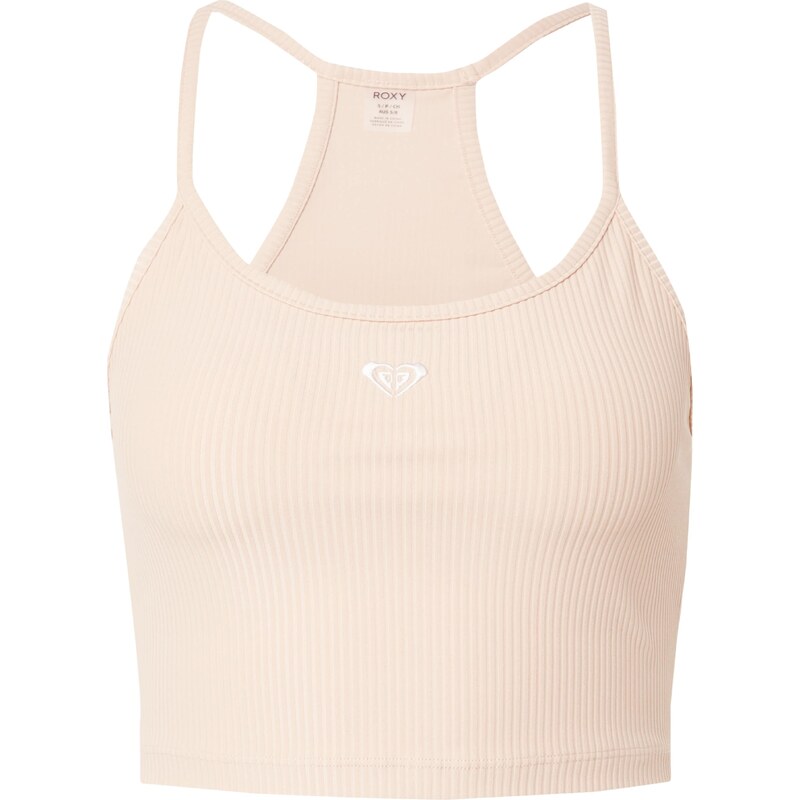 ROXY Sportovní top RISE & VIBE béžová / bílá