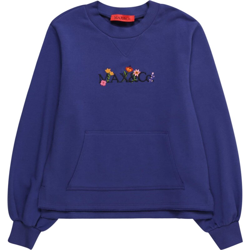 MAX&Co. Mikina indigo / zelená / růžová / černá