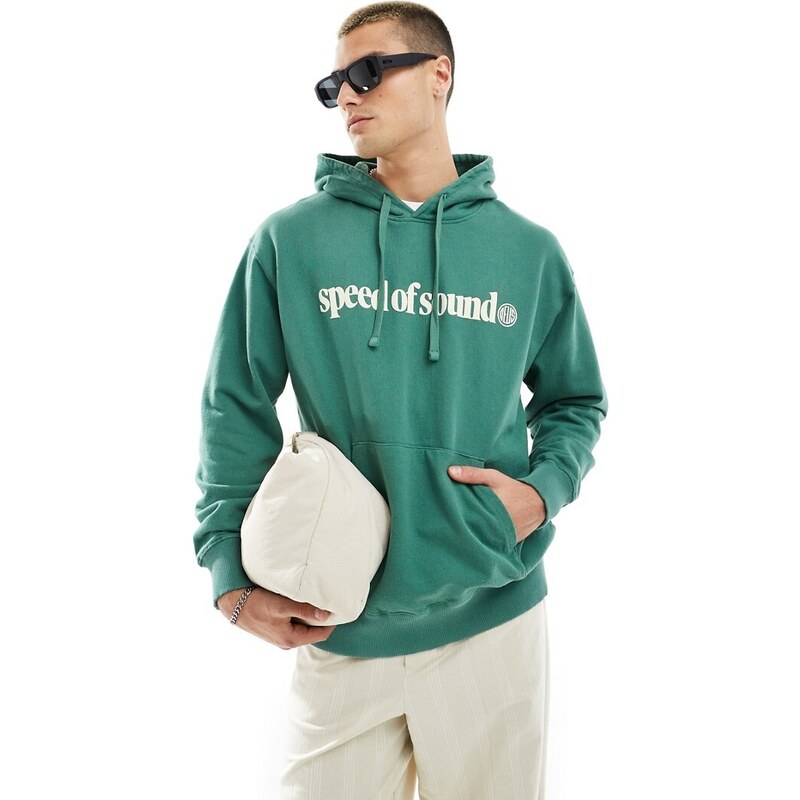 Deus Ex Machina velocity hoodie in green