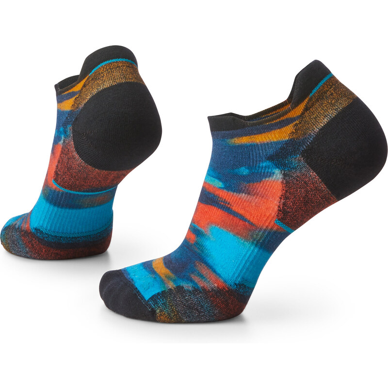 Smartwool W RUN TC BRUSHED PRINT LOW ANKLE alpine blue