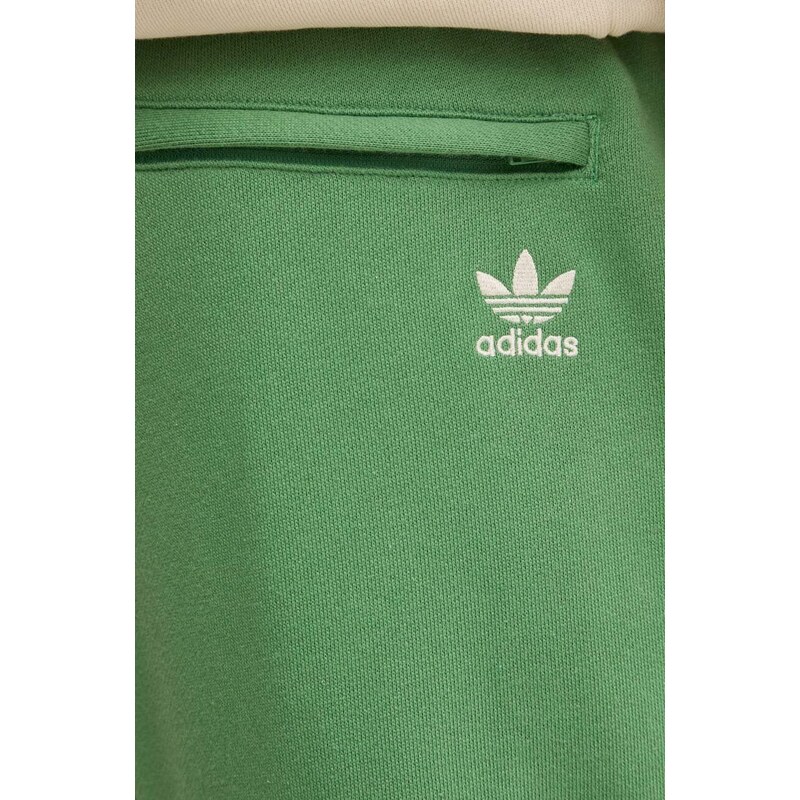 Bavlněné tepláky adidas Originals zelená barva, IR9328