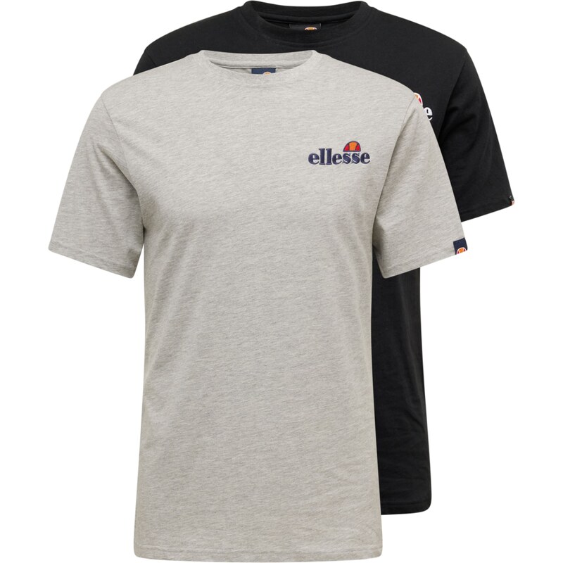 ELLESSE Tričko Voodoo námořnická modř / šedý melír / oranžová /
