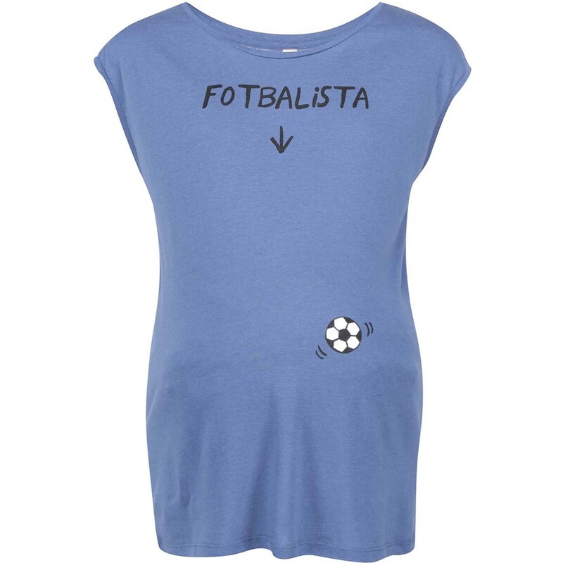 Modré těhotenské tričko ZOOT Originál Fotbalista