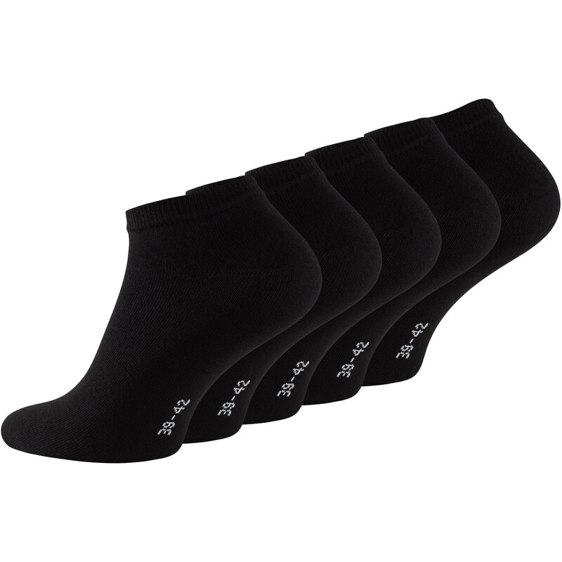 Stark Soul Ponožky unisex kotníčkové černé - 5 párů