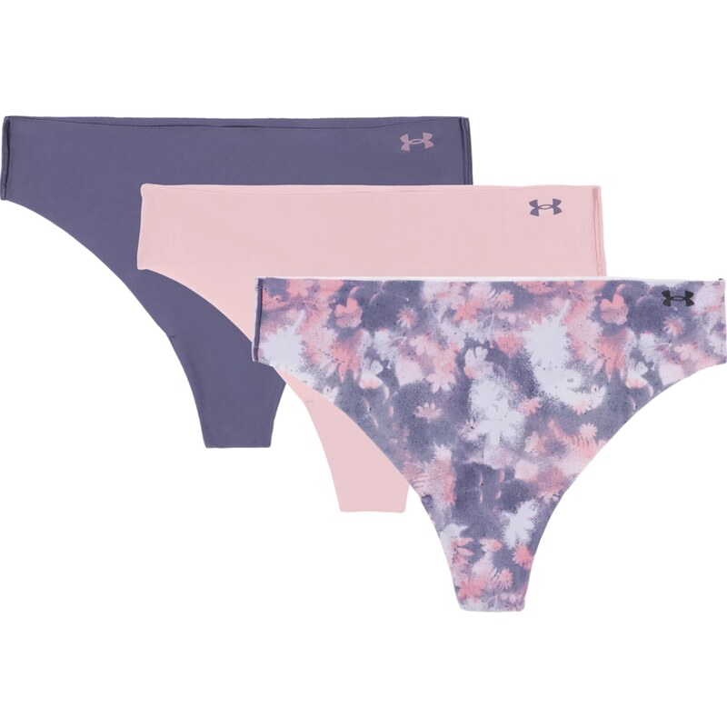 Kalhotky Under Armour Pure Stretch 3-Pack Printed No Show Thong 1383894-014