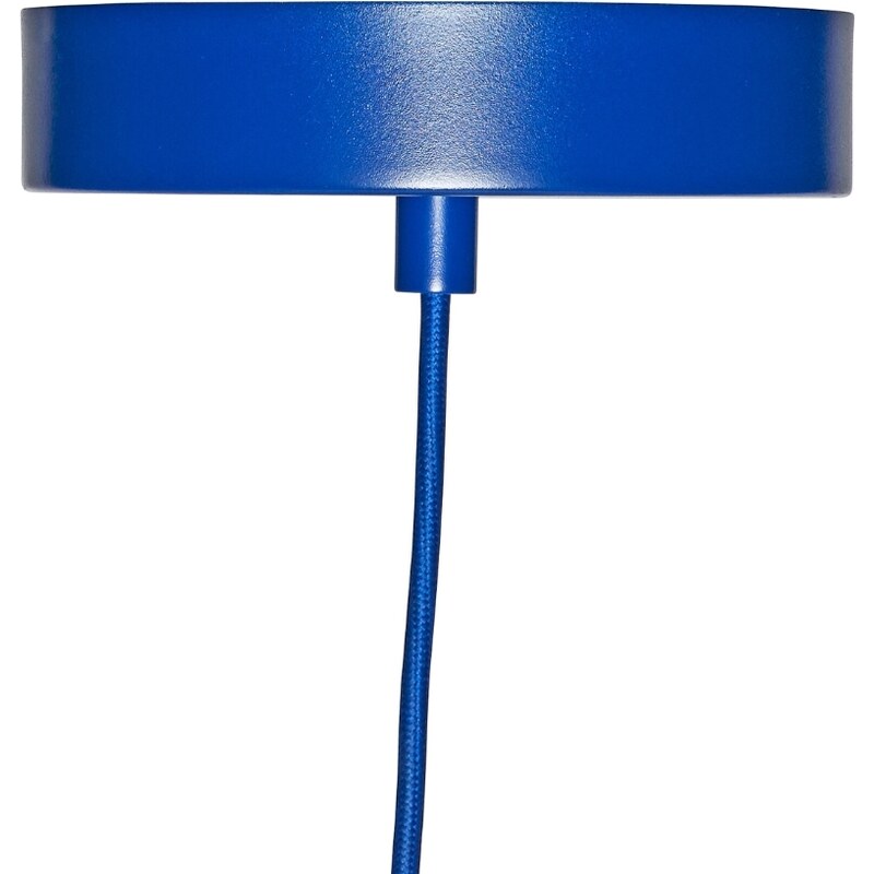 Modré kovové závěsné LED světlo Hübsch Stage