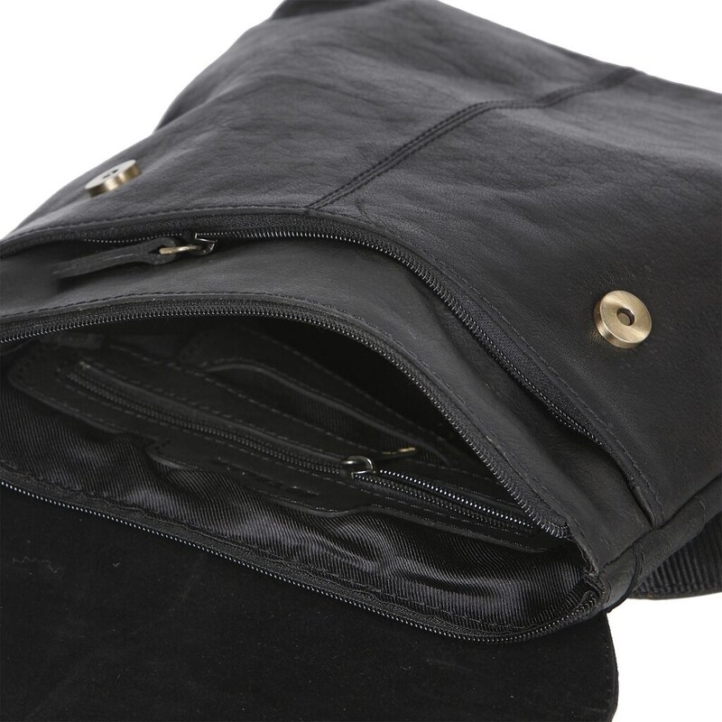 Lederart Dámský kožený batoh LA - 1191 černý
