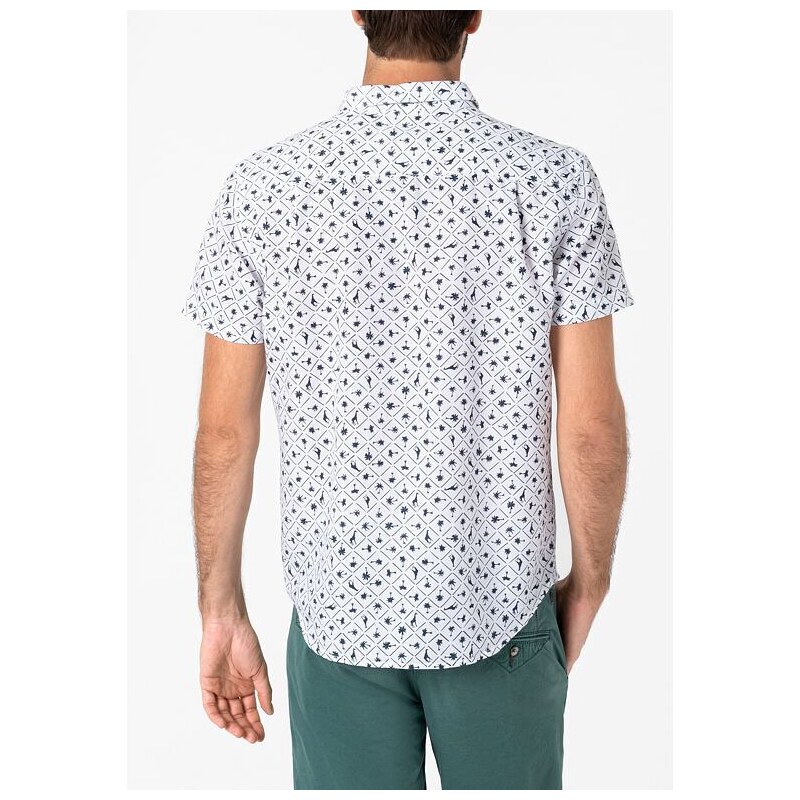 Pánská polokošile TIMEZONE 23-10143-00-1157 0100 Basic Shortsleeve Shirt 0100