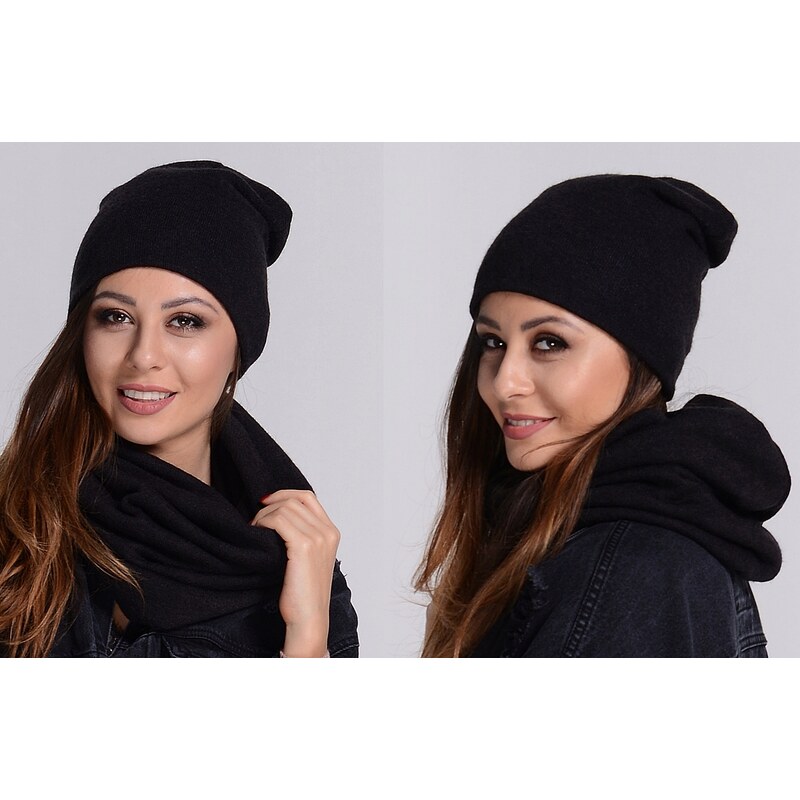 Fashionweek Moderni zimní set čepice a šála,pletený tunel ZIZI20/K6 42871234