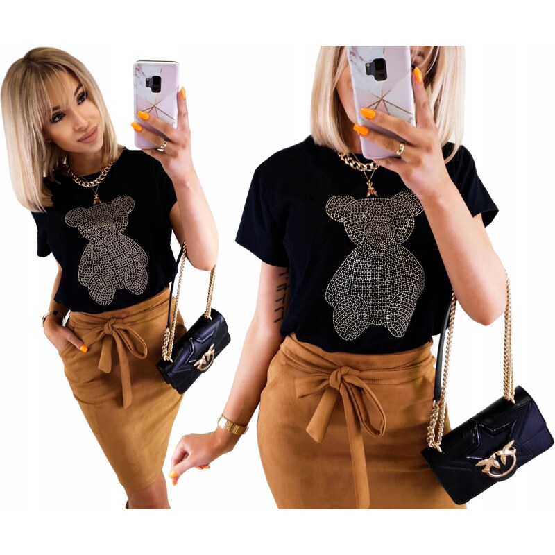 Fashionweek Bavlněná halenka se potiskem TEDDY BEAR BRAND55 68559928
